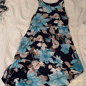 Large floral maxi dress